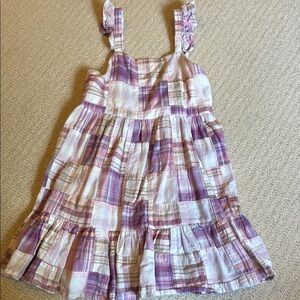 Crewcuts Plaid Dress in Purple and Pink
